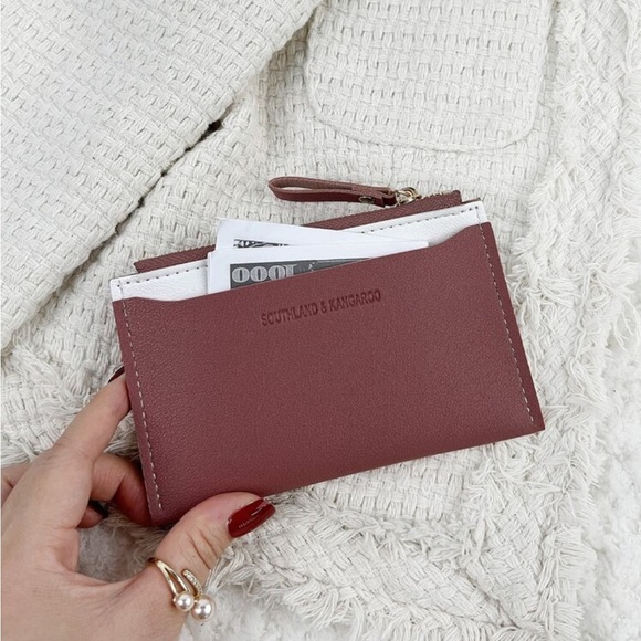 ⚠️Clearance Dusty Pink And White Slim Cardholder / Wallet - Picture 3 of 4